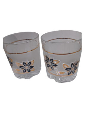 1950’s-1960’s Italian Cerve Bar Glassware Tumbler Glasses X2